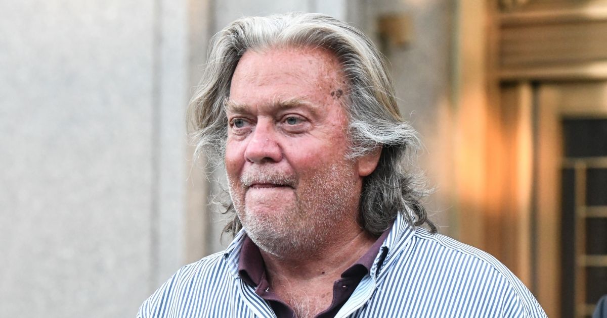 Former White House chief strategist Steve Bannon exits the Manhattan Federal Court on Aug. 20, 2020, in the Manhattan borough of New York City.