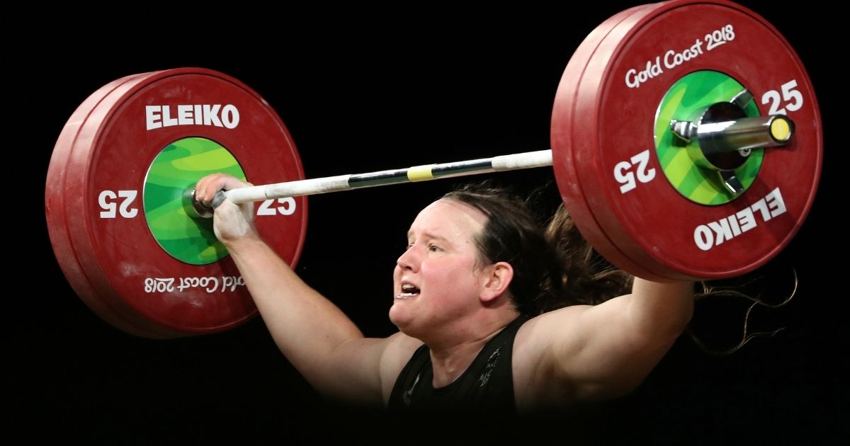 New Zealand transgender athlete Laurel Hubbard, a biological male, is seen in a file photo from April 2018. New guidelines released this week by the International Olympic Committee move away from testosterone level testing as a basis for competing as a woman.