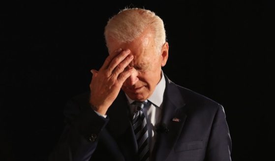 Then-Democratic presidential candidate former U.S. Vice President Joe Biden pauses as he speaks during the AARP and The Des Moines Register Iowa Presidential Candidate Forum at Drake University on July 15, 2019, in Des Moines, Iowa.