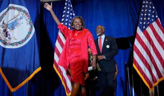 Virginia Republican Lt. Governor candidate Winsome Sears after being projected winner on Nov. 2.