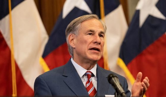Texas Gov. Greg Abbott announces the reopening of more Texas businesses during the COVID-19 pandemic at a news conference at the Texas State Capitol in Austin on May 18, 2020.