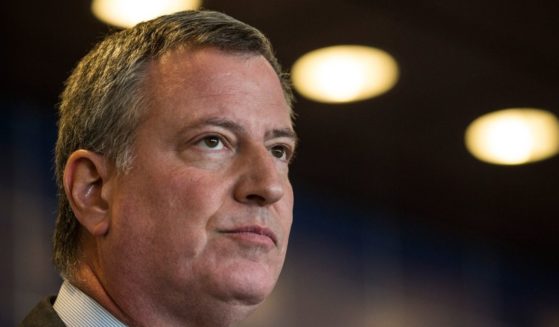 New York City Mayor Bill de Blasio speaks at a news conference on Dec. 4, 2014, in the College Point neighborhood of the Queens borough of in New York City.