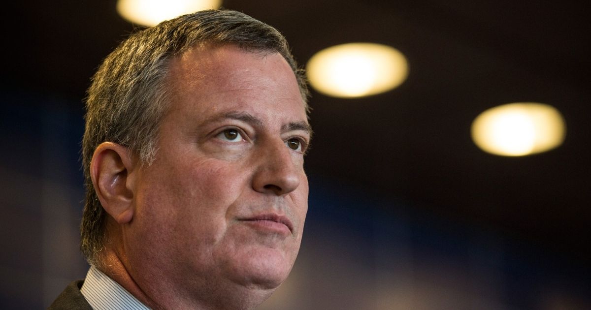 New York City Mayor Bill de Blasio speaks at a news conference on Dec. 4, 2014, in the College Point neighborhood of the Queens borough of in New York City.
