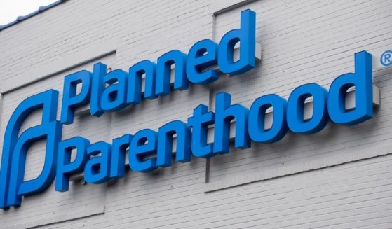 The Planned Parenthood logo is seen outside one of the abortion vendor’s centers in St. Louis, on May 30, 2019.