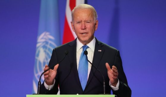President Joe Biden, pictured speaking in Glasgow, Scotland, on Tuesday.