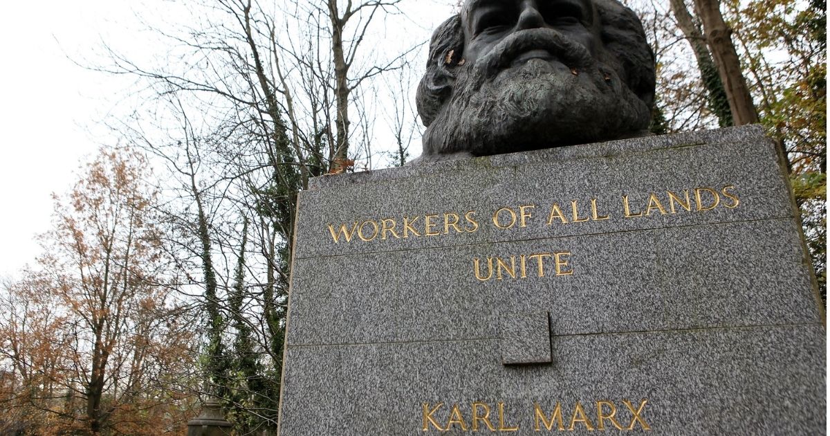 Karl Marx’s grave stands at Highgate Cemetery in London, England, on Nov. 12, 2012.