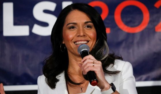 Tulsi Gabbard holds a Town Hall meeting on Super Tuesday Primary night in Detroit, on March 3, 2020.