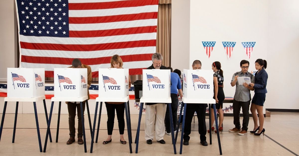 People vote in this stock photo. In New York City, a bill titled 'Our City, Our Vote' would allow more than 800,000 noncitizen New Yorkers to vote.