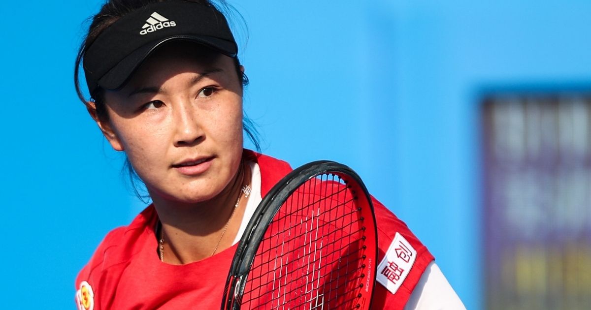 Chinese tennis star Peng Shuai, pictured in a file photo from the 2019 Shenzhen Open in Shenzhen, China.