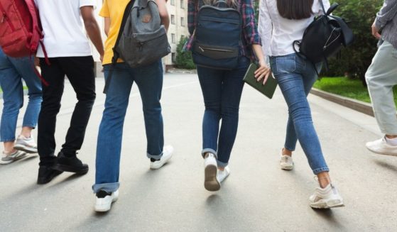 High school students are seen in the above stock image.