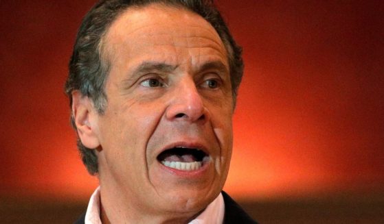 Then-New York Gov. Andrew Cuomo speaks at the Rochdale Village Community Center in Queens, New York, on April 5.