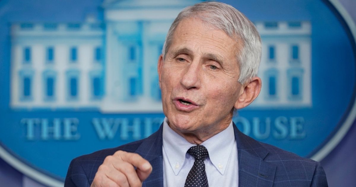 Dr. Anthony Fauci, director of the National Institute of Allergy and Infectious Diseases, gives remarks during a White House daily briefing in Washington, D.C., on Dec. 1.