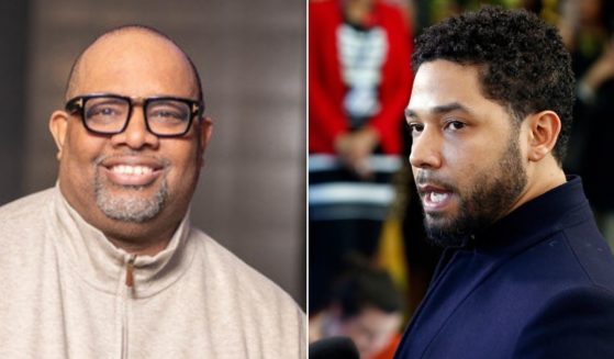 Pastor Corey B. Brooks, left, the founder of New Beginnings Church in Chicago, spoke out about former "Empire" star Jussie Smollett, right, and his hate crime hoax.