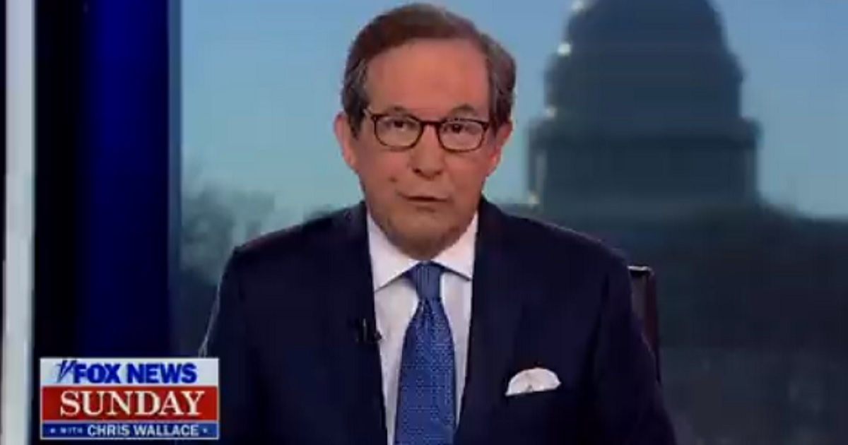 Chris Wallace appearing on "Fox News Sunday."