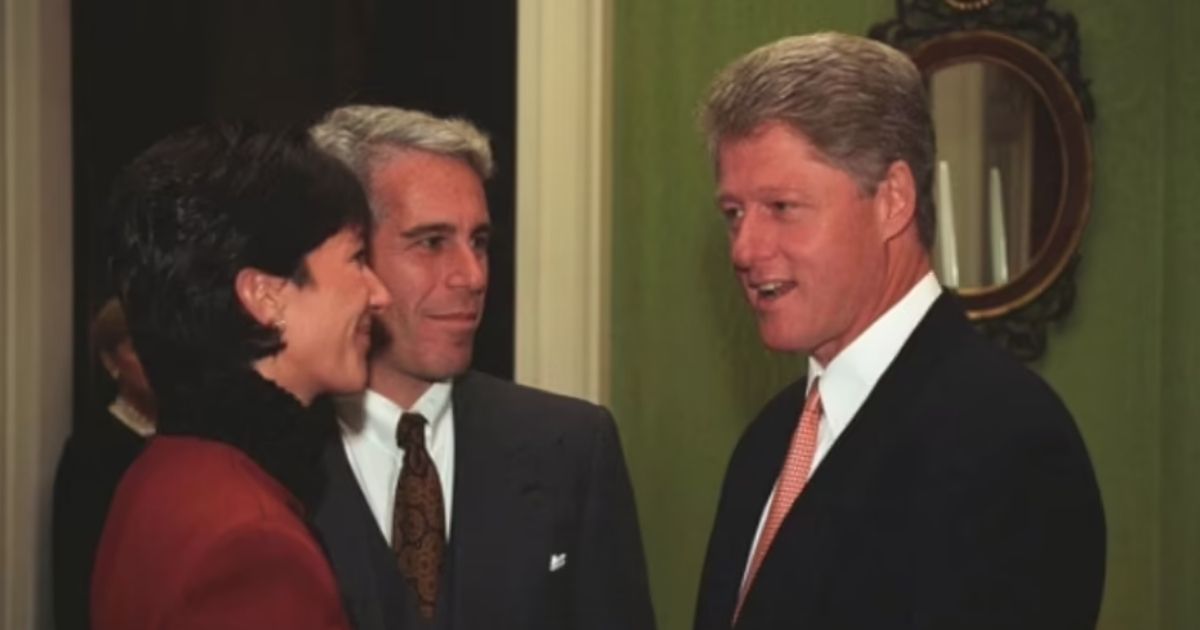 Then-President Bill Clinton greets Jeffrey Epstein and Ghislaine Maxwell at the White House in 1993.