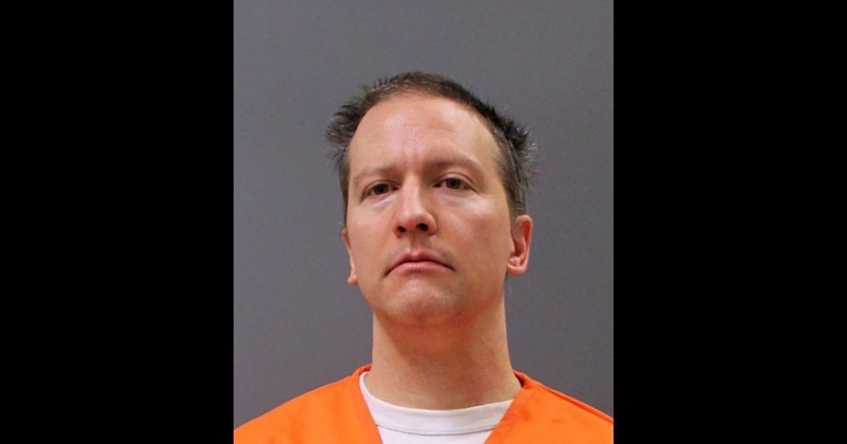 Former Minneapolis police officer Derek Chauvin poses for a booking photo after his conviction on April 21 in Minneapolis.