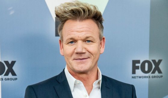 Gordon Ramsay attends the 2018 Fox Network Upfront at Wollman Rink, Central Park, on May 14, 2018, in New York City.