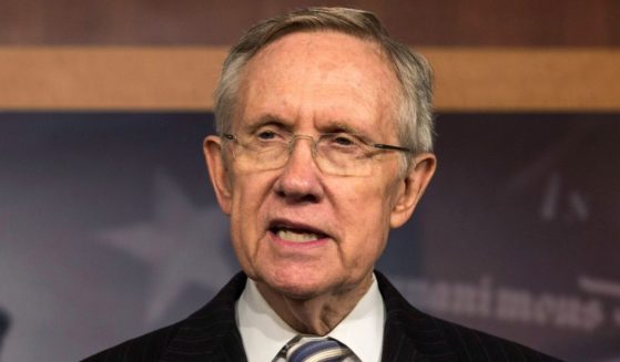 Then-Senate Majority Leader Harry Reid of Nevada speaks during a news conference at the Capitol in Washington on Oct. 16, 2013.