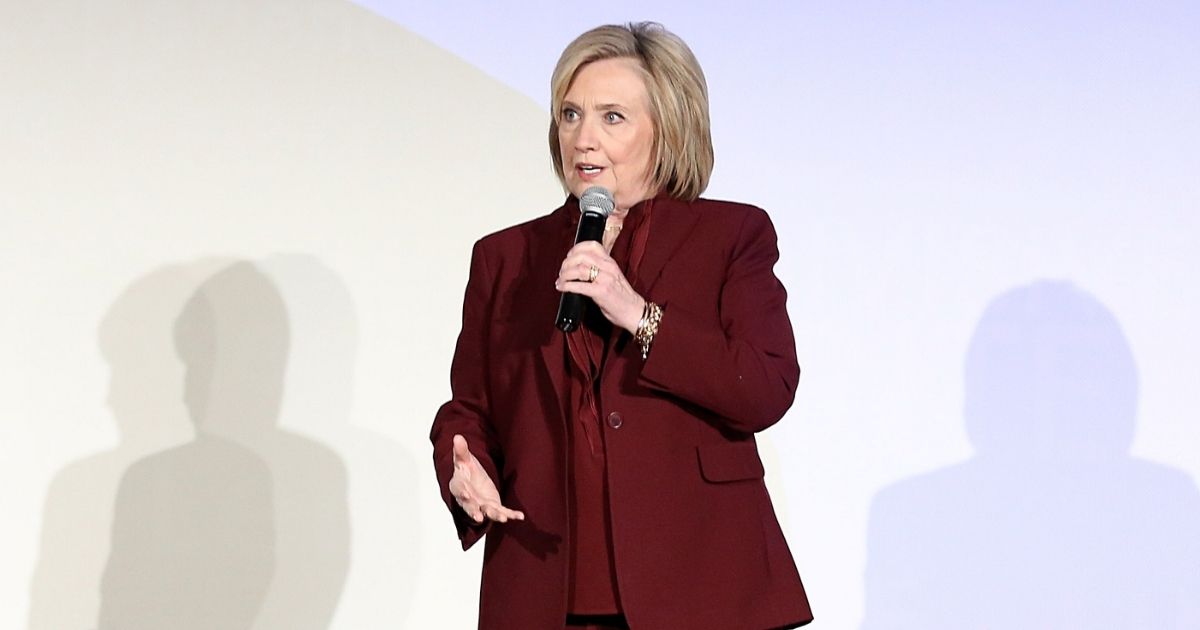 Hillary Rodham Clinton speaks onstage during Hulu's "Hillary" NYC Premiere on March 4, 2020, in New York City.