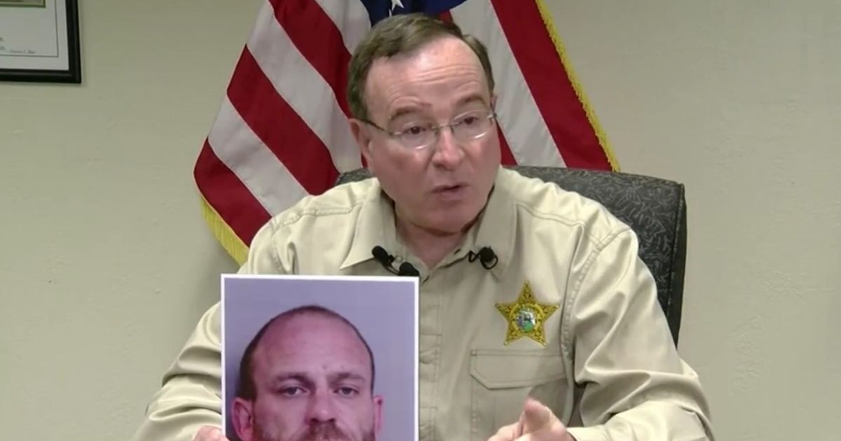 Polk County Sheriff Grady Judd speaks to the media regarding an alleged home invasion by 42-year-old Steven Stillwell.