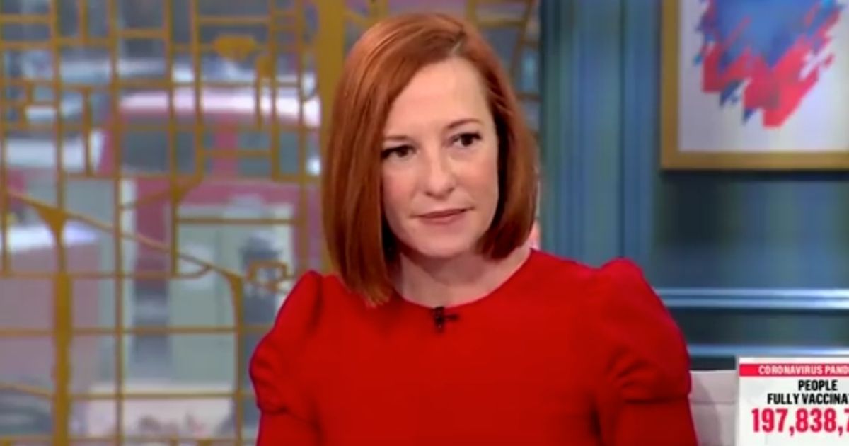 White House press secretary Jen Psaki responds to the jobs report on MSNBC on Friday.