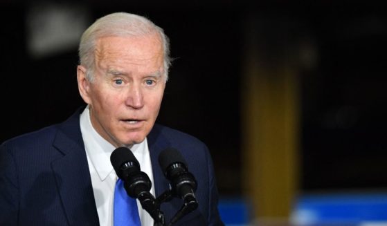 President Joe Biden speaks at the Kansas City Area Transportation Authority on Wednesday.