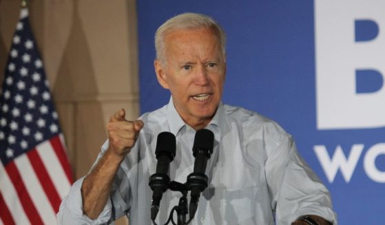 Joe Biden speaks on the campaign trail for president on July 17, 2019. Since winning the presidency, his administration has been marred with numerous crises.