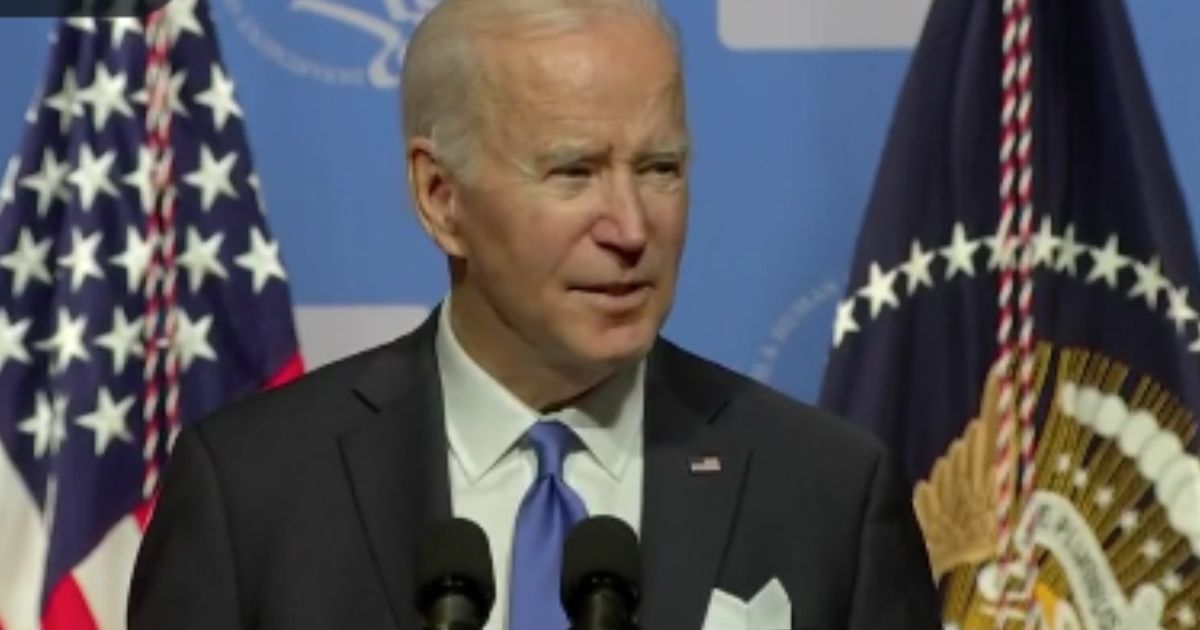 President Joe Biden gives a speech offering an update on the COVID-19 pandemic from the White House on Thursday.