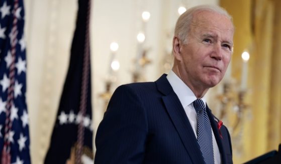 President Joe Biden delivers remarks at the White House on Wednesday in Washington, D.C.