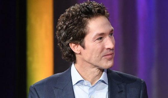 Joel Osteen is seen onstage during a SiriusXM "Town Hall" event hosted by Joel & Victoria Osteen at Tyler Perry Studios on Nov. 13, 2017, in Atlanta.