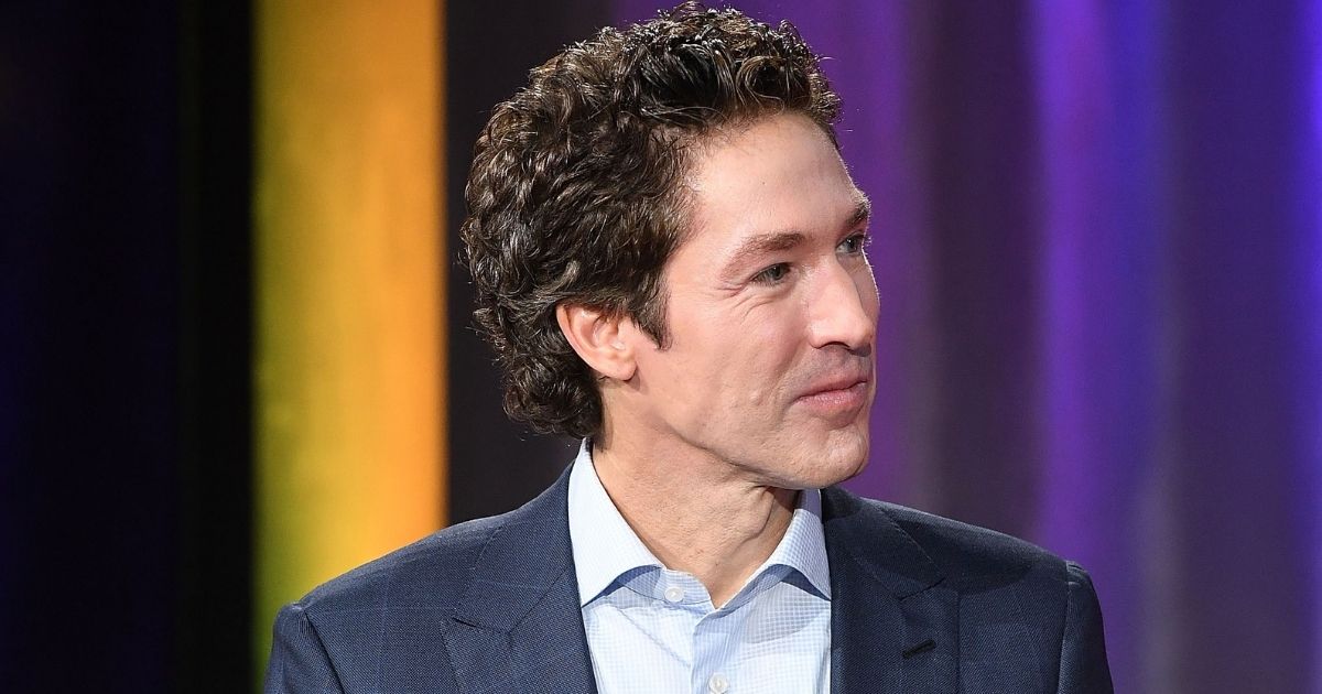 Joel Osteen is seen onstage during a SiriusXM "Town Hall" event hosted by Joel & Victoria Osteen at Tyler Perry Studios on Nov. 13, 2017, in Atlanta.