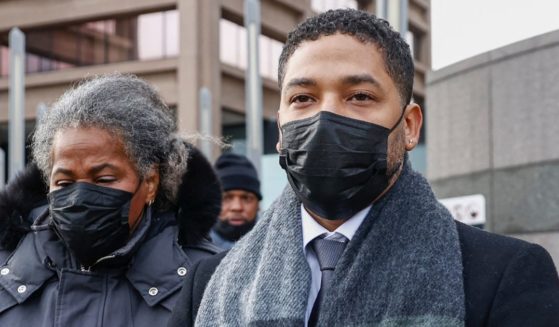 Jussie Smollett leaves court on Tuesday in Chicago.