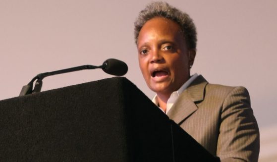 Mayor Lori Lightfoot speaks at an event in Chicago on Oct. 20.
