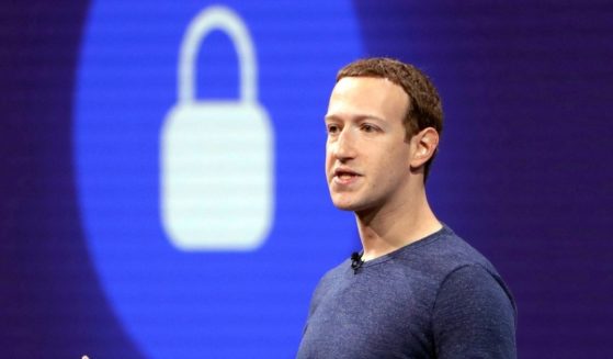Mark Zuckerberg delivers a keynote address at a Facebook developer conference in San Jose, California, on May 1, 2018.