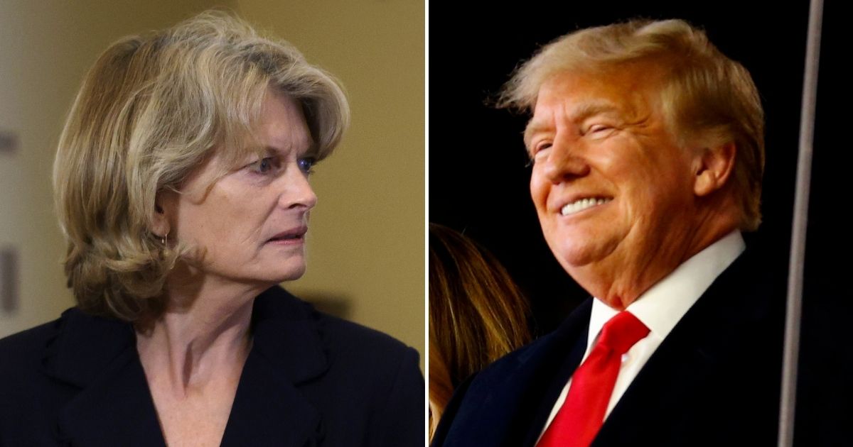 Former President Donald Trump, right, has announced he will endorse Alaska Governor Mike Dunleavy, but only if Dunleavy does not endorse Sen. Lisa Murkowski, left, for reelection.