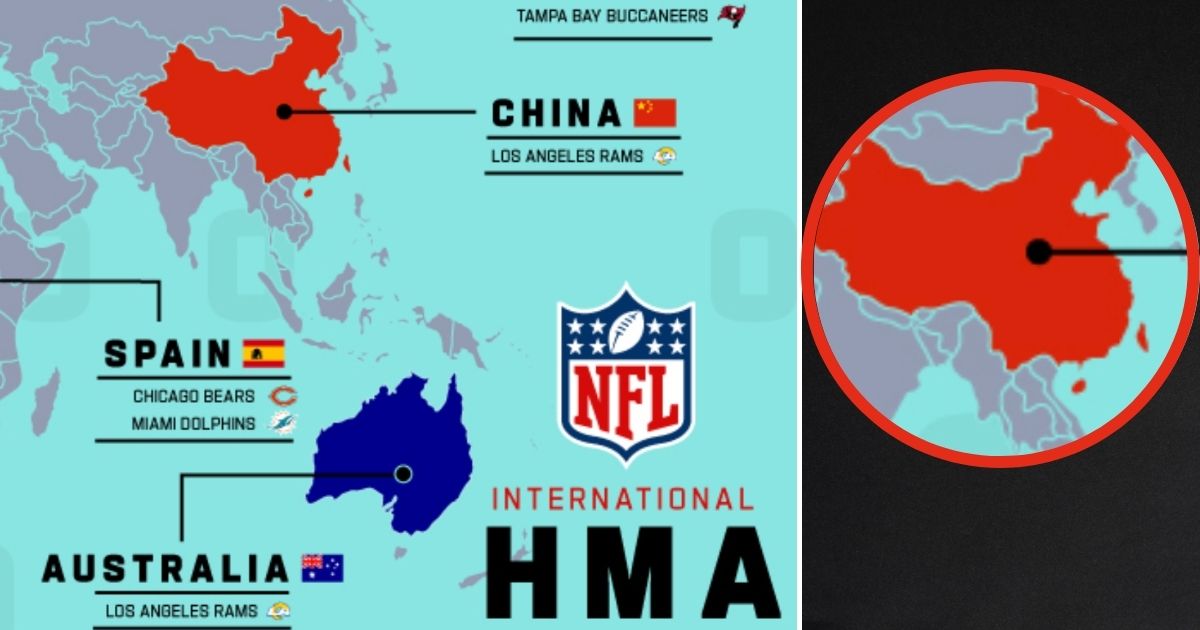 The National Football League raised some eyebrows this week when it released a marketing map that included Taiwan as part of China.