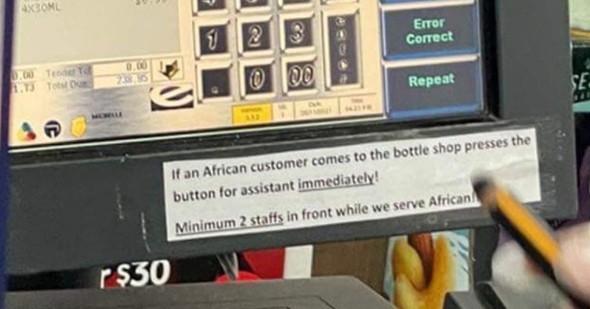 A note to employees advising them how to handle African customers drew sharp criticism after pictures of it went viral online.
