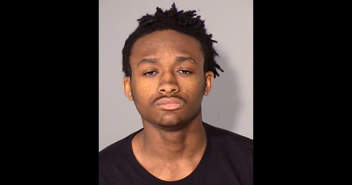 Isaiah Jamal Foster, 18, is pictured in his mugshot after allegedly attempting to snatch a purse from an 81-year-old woman at a Walgreens.