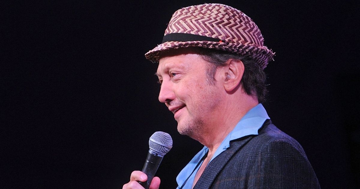 Rob Schneider performs at the Stress Factory comedy club in New Brunswick, New Jersey, on Oct. 18.
