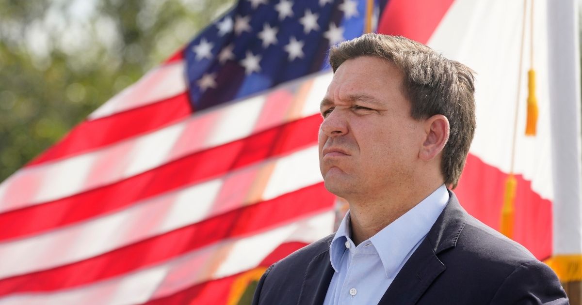Florida Gov. Ron DeSantis attends a news conference near the Shark Valley Visitor Center in Miami on Aug. 3.