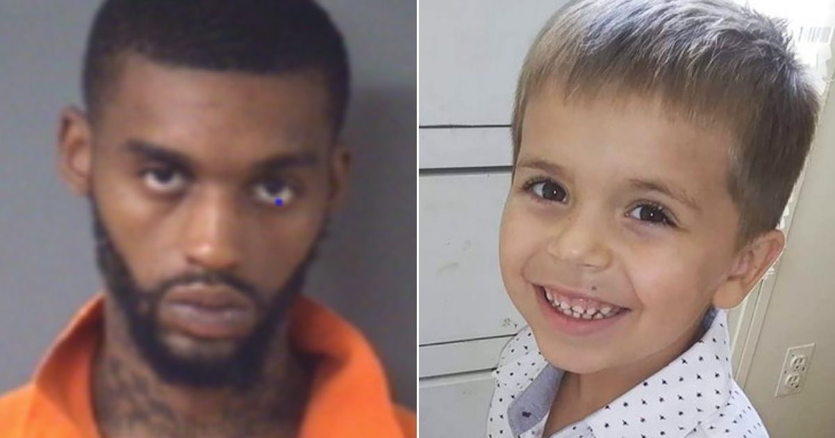 Darius Sessoms, left, has been charged with first-degree murder in the shooting death of 5-year-old Cannon Hinnant, right.