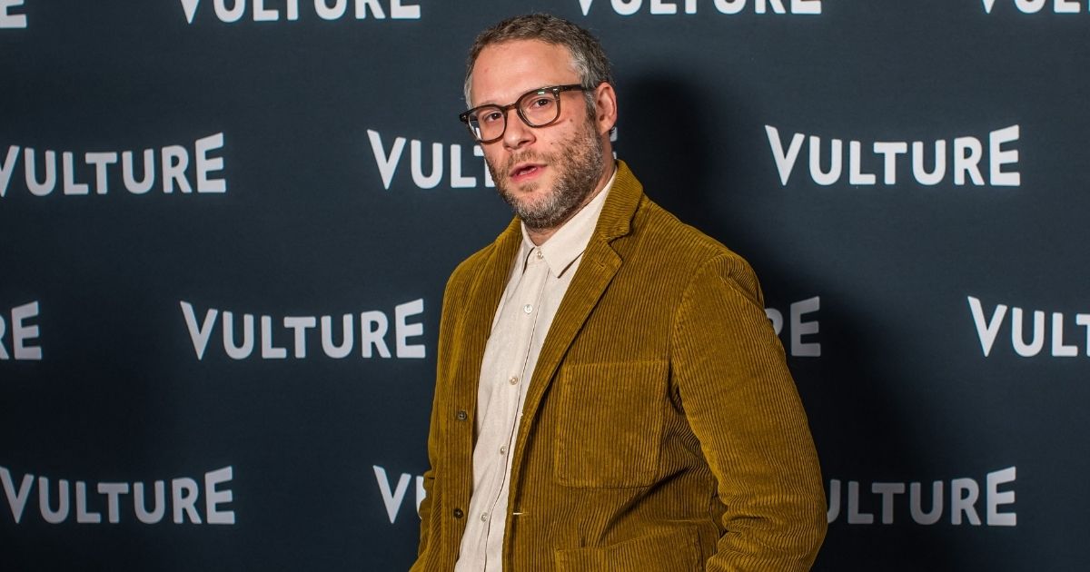 Seth Rogen poses at the Hollywood Roosevelt Hotel in Hollywood, California, on Nov. 14.