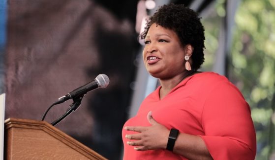 Failed gubernatorial candidate Stacey Abrams speaks during a get-out-the-vote rally for Democratic gubernatorial candidate former Virginia Gov. Terry McAuliffe at Ting Pavilion on Oct. 24 in Charlottesville, Virginia.