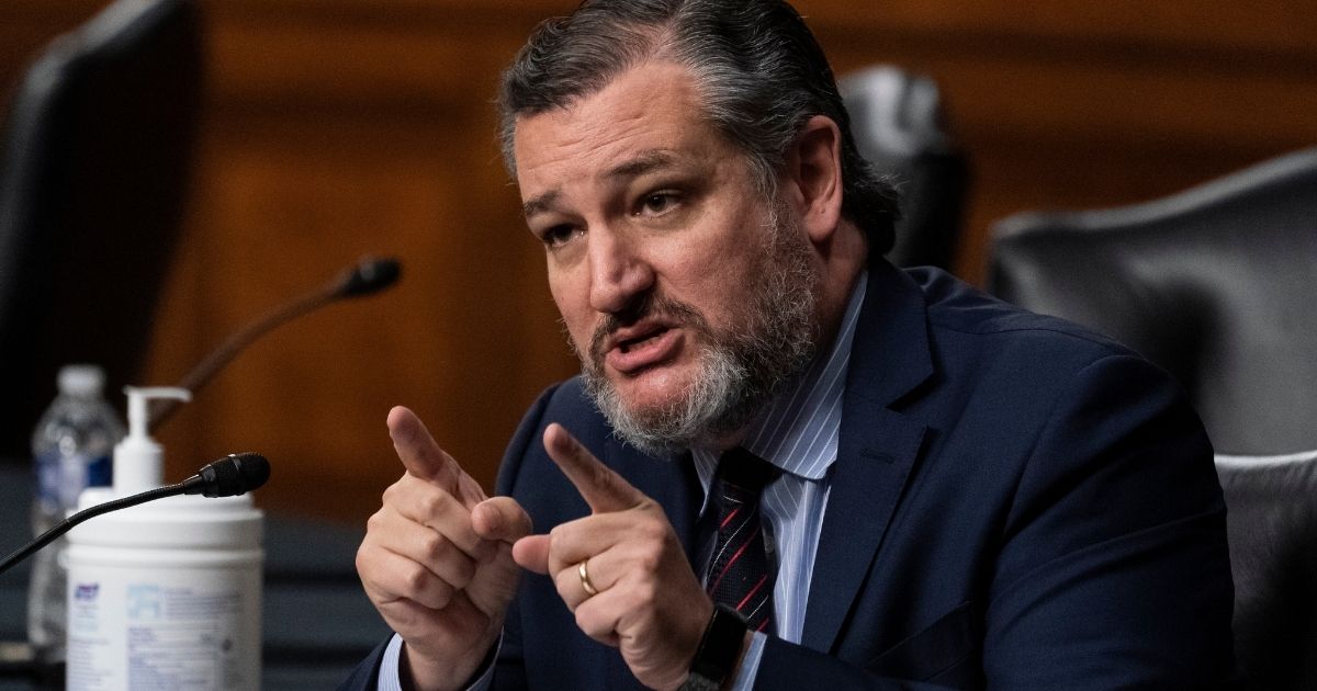 Republican Sen. Ted Cruz of Texas speaks during a Senate Foreign Relations Committee hearing to examine U.S.-Russia policy at the U.S. Capitol on Tuesday in Washington, D.C.