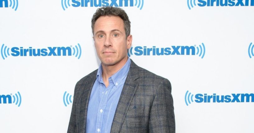 Now-former CNN anchor Chris Cuomo is pictured in a 2018 file photo at the SiriusXM Studios in New York City.
