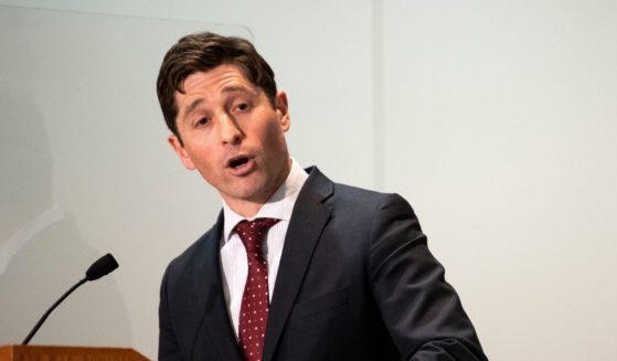 Minneapolis Mayor Jacob Frey, pictured at an April news conference.