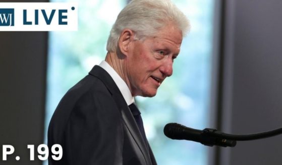Former U.S. President Bill Clinton speaks during a funeral service at Ebenezer Baptist Church on July 30, 2020, in Atlanta.