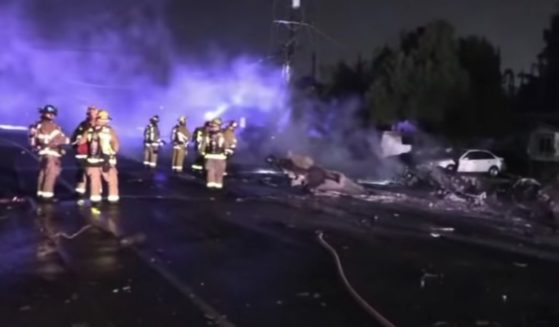A small private jet crashed in a residential neighborhood just outside San Diego on Monday.
