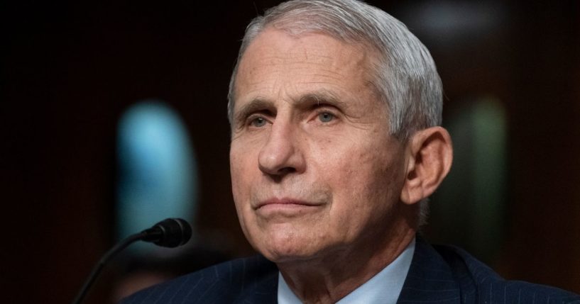 Dr. Anthony Fauci, director of the National Institute of Allergy and Infectious Diseases, pauses while speaking during a Senate Health, Education, Labor, and Pensions Committee hearing on Capitol Hill on Nov. 4, 2021, in Washington, D.C.