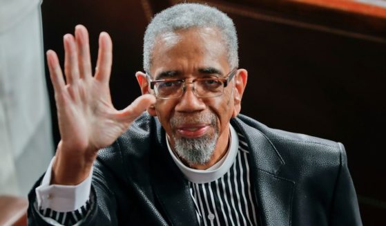 Illinois Democrat Rep. Bobby Rush waves to guests in the balcony as he takes his seat on Capitol Hill in Washington in this file photo from February 2017. Rush, a former Black Panther with a dramatic rise in Illinois politics, announced he won't seek re-election after 15 terms representing his Chicago-area district.